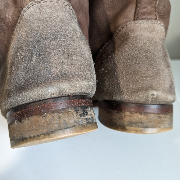 Free People Truemay Distressed Factory Worn Lace Up Short Boots 38 - Picture 15 of 16